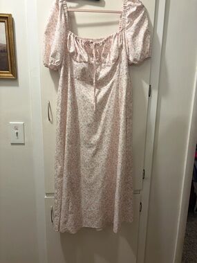 Cider Blush Floral Smocked Maxi Dress